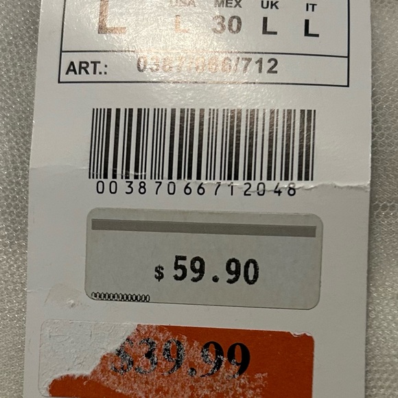 Zara basic top new with tags white lined top - Picture 4 of 5